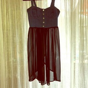 Forever 21 Denim Bustier Top Dress